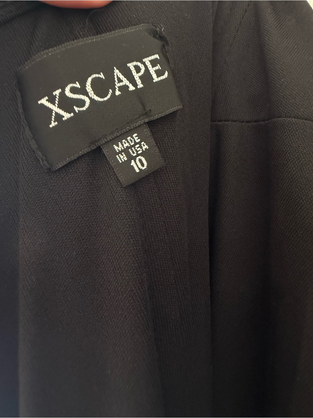 Xscape Black Cowl Neck Ruffle Maxi Dress - Picture 5 of 8